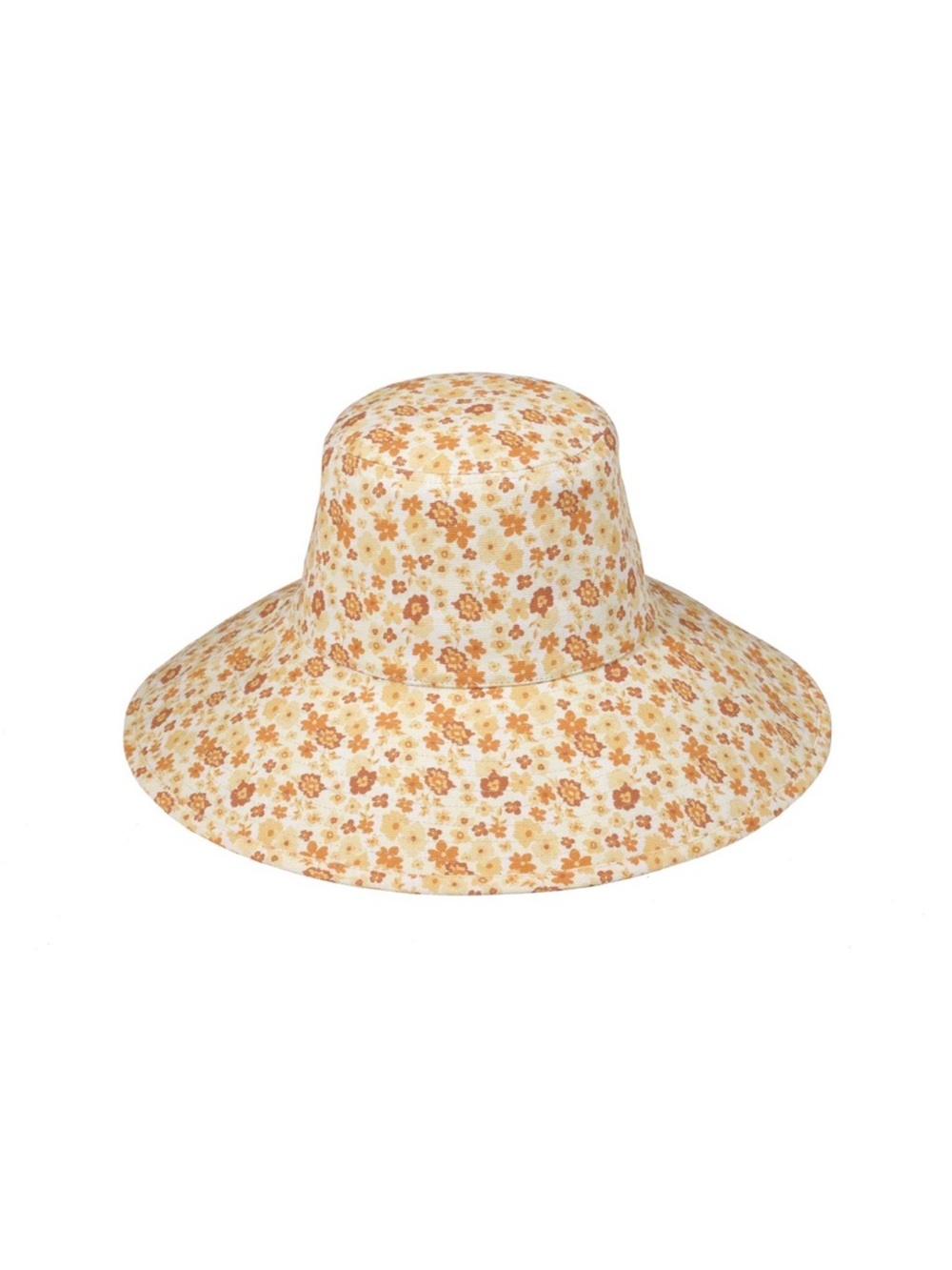 Lack Of Color Cream Floral Wide-Brim Sun Hat Sz L/XL - Picture 4 of 6